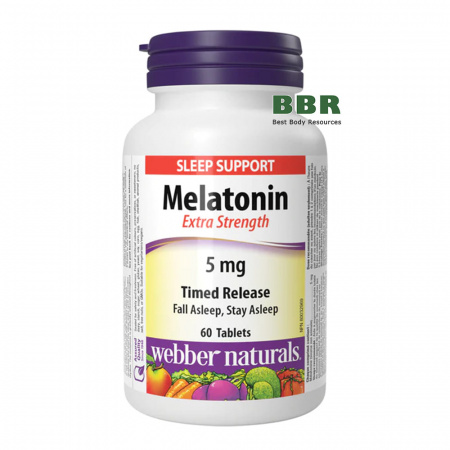 Melatonin 5mg 60 Tabs, Webber Naturals
