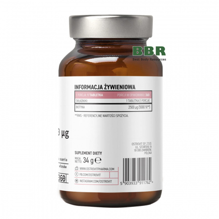 Biotin 2500 360 Tabs, OstroVit Pharma