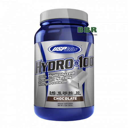 Hydro-100 Hydrolysed Whey Protein 907g, USP Labs