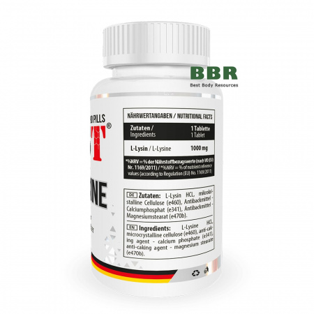L-Lysine 1000mg 90 Tabs, MST