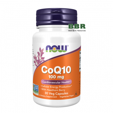 CoQ10 100mg 30 Caps, NOW Foods