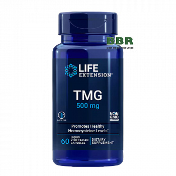 TMG 500mg 60 Veg Caps, Life Extension