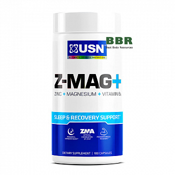 Z-MAG Zinc Magnesium Vitamin B6 180 Caps, USN