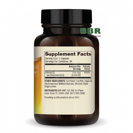 Liposomal Vitamin D3 5000iu 30 Caps, Dr. Mercola