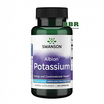 Albion Potassium 99mg 90 Caps, Swanson
