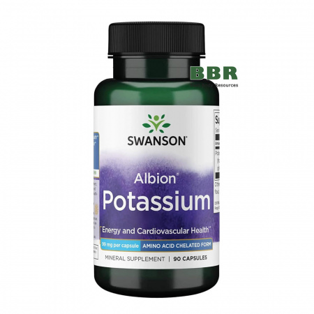 Albion Potassium 99mg 90 Caps, Swanson