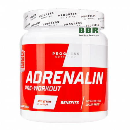 Adrenalin Pre-Workout 300g, Progress Nutrition