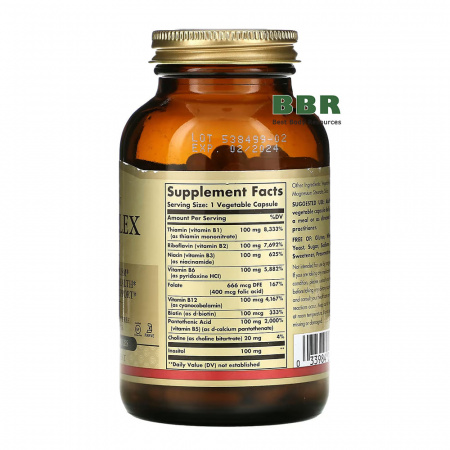 B-100 Complex 100 Veg Caps, Solgar