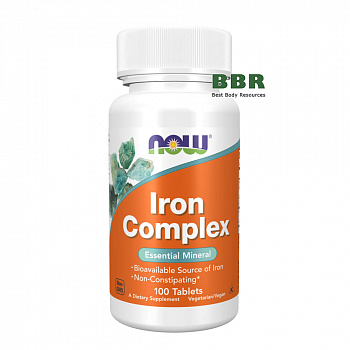 Iron Complex 100 Tabs, NOW Foods