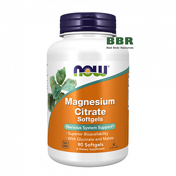Magnesium Citrate 90 Softgels, NOW Foods