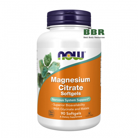 Magnesium Citrate 90 Softgels, NOW Foods
