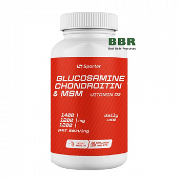 Glucosamine Chondroitine & MSM 120 Tabs, Sporter