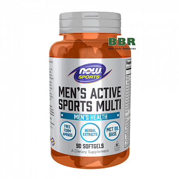 Mens Active Sport Multi 90 Softgels, NOW Foods