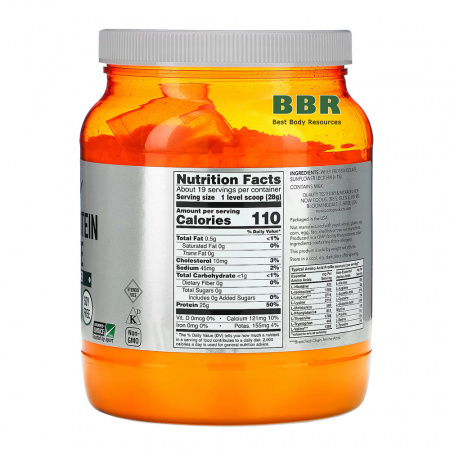 Whey Protein Isolate 544g, NOW Foods Whey Protein Isolate 544g, NOW Foods