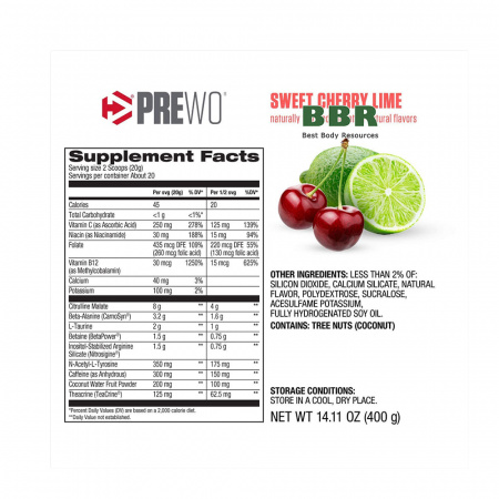 PRE W.O. 400g, Dymatize