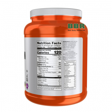 Whey Protein Isolate 816g, NOW Foods