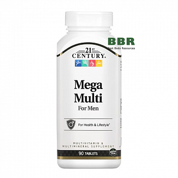 Mega Multi For Men 90 Tabs, 21st Century 