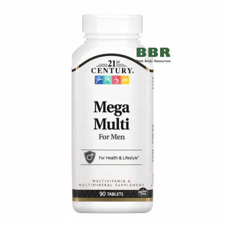 Mega Multi For Men 90 Tabs, 21st Century 