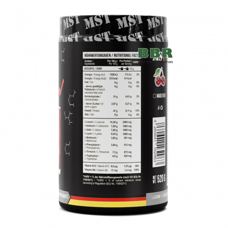 BCAA and EAA Zero 520g, MST
