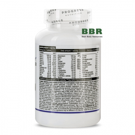 Pro Man Multivitamin Complex 60 Tabs, Progress Nutrition