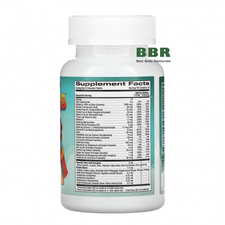 Multi-Vitamin With Probiotics & Enzymes 60 Veg Chewables, Vitables