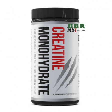 Creatine Monohydrate 120 Grand Caps, MST