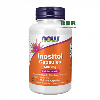 Inositol 500mg 100 Veg Caps, NOW Foods