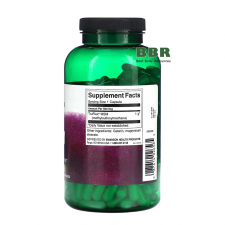 MSM 1000mg 240 Caps, Swanson MSM 1000mg 240 Caps, Swanson