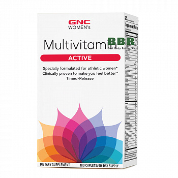 Womens Multivitamin Active 180 Tabs, GNC