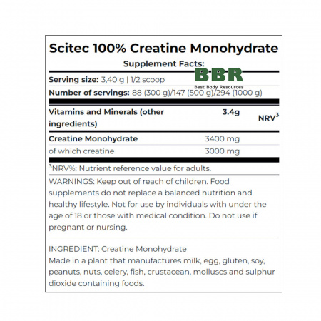Creatine Monohydrate 1000g, Scitec Nutrition