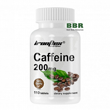 CAFFEINE 200mg 110 Tab, IronFlex