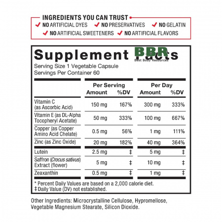 Eye Health Formula 60 Veg Caps, Force Factor