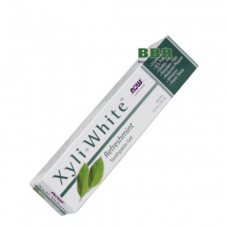 Зубная Паста XyliWhite Refreshmint Toothpaste Gel 181g, NOW Foods