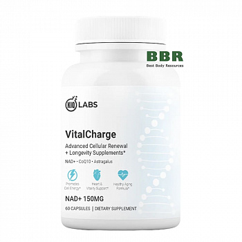 VitalCharge NAD plus 150mg 60 Caps, KIQ Labs