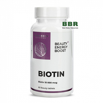 Biotin 10000mcg 60 Tabs, Progress Nutrition