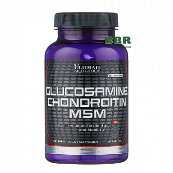 Glucosamine & Chondroitin MSM 90 Tabs, Ultimate Nutrition