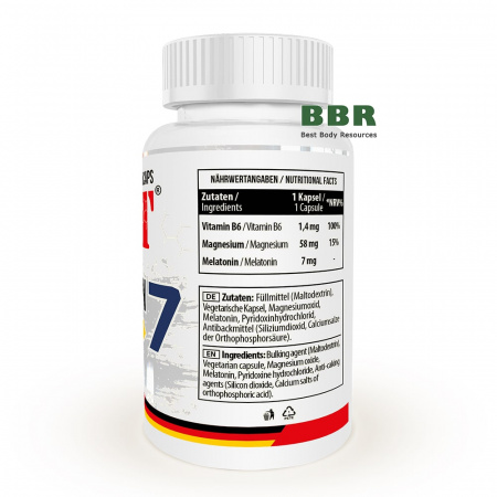 Melatonin 7mg Magnesium B6 100 Caps, MST