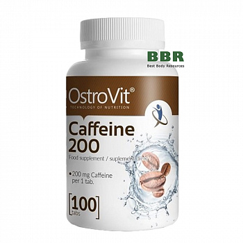 Caffeine 200mg 100 Tabs, OstroVit