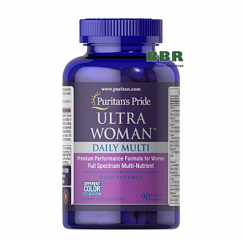 Ultra Woman Daily Multi Timed Release 90 Tabs, Puritans Pride