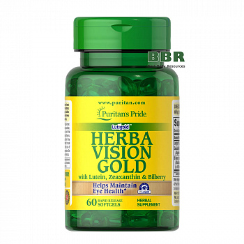Herba Vision Gold 60 Softgels, Puritans Pride