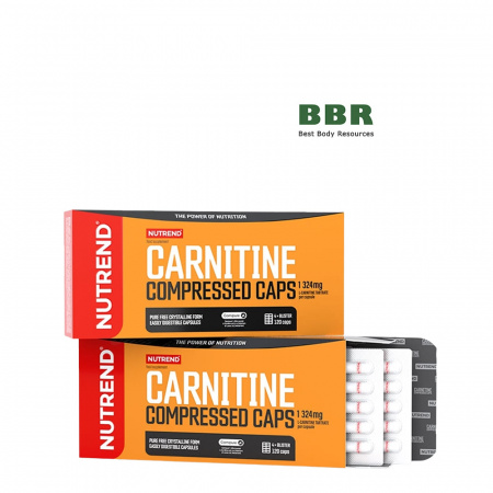 Carnitine Compressed 1500mg 120 Caps, NUTREND