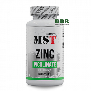 Zinc Picolinate 25mg 100 Tabs, MST