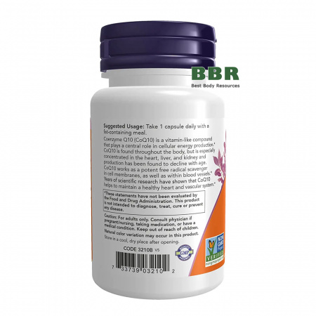CoQ10 100mg with Hawthorn Berry 90 Veg Caps, NOW Foods