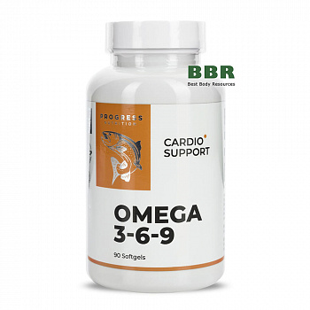Omega 3 6 9 90 Softgels, Progress Nutrition