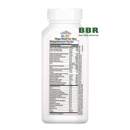 Mega Multi For Men 90 Tabs, 21st Century 