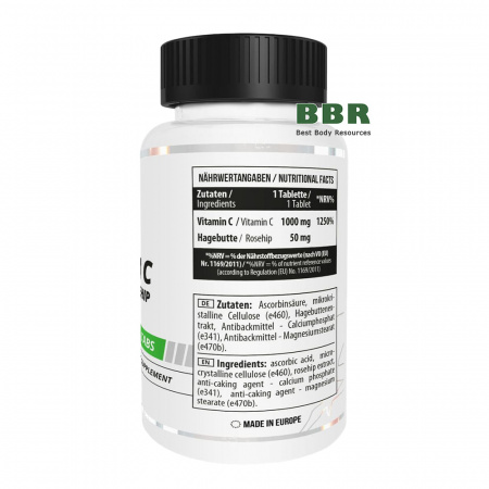 Vitamin C 1000mg plus Rosehip 100 Tabs, MST