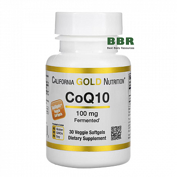 CoQ10 100mg 30 sofgels, California GOLD Nutrition