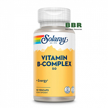 Vitamin B-Complex 50 50 Veg Caps, Solaray