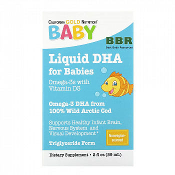 Liquid DHA Omega 3 for Babies 59ml, California GOLD Nutrition