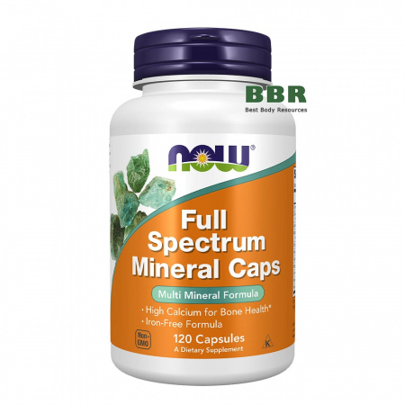 Full Spectrum Mineral Caps 120 Caps, NOW Foods